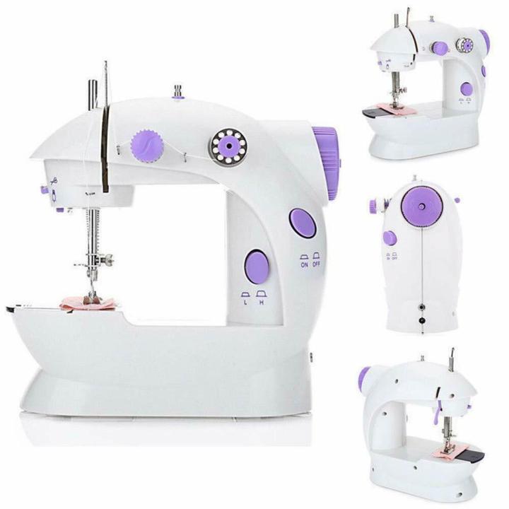 เครื่องจักรเย็บผ้าขนาดเล็ก-พกพาสะดวก-รุ่น-mini-sewing-machine-สีม่วง