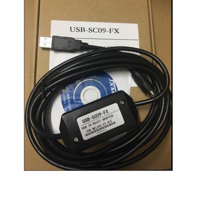 สาย link PLC Mitsubishi (SC-09) ใช้กับรุ่น FX แบบชนิด USB สามารถใช้กับรุ่น FX1s,FX1N,FX0N,FX2N,FX3G,FX3U สามารถใช้กับ USB คอมพิวเตอร์ได้โดยตรง