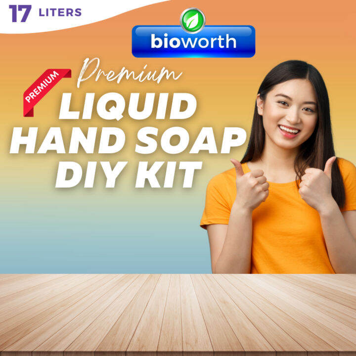 Bioworth Premium DIY Liquid Hand Soap Kit 17L Yield Scented and Highly