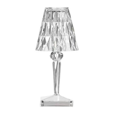 Ltalian Karl Desk Lamp Crystal Table Night Light Transparent Prism Diamond Desk Lamps Home Bedroom Decoration EU+US Pulg