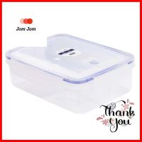 กล่องอาหารเหลี่ยม 1.45 ลิตร KECHxDOUBLE LOCK No.9214FOOD CONTAINER KECH X DOUBLE LOCK 9214 1.45L WHITE/DARK BLUE **สินค้าแนะนำ**