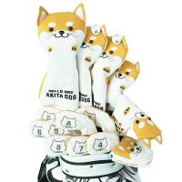 ✗♟♛ Wangcai ชุดไม้กอล์ฟ AKITA DOG เบอร์ 1 ไม้ลูกหมาลูกแมวการ์ตูนน่ารักหุ้มหัวลูก