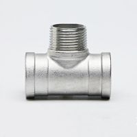 【YF】❁™☫  Female male Female  Threaded 3 Way Tee T Pipe Fitting 1/2  3/4  1  BSP SS304