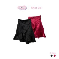 Khot de Short Skirt กระโปรงสั้น ชายระบาย มี 2 สีให้เลือก