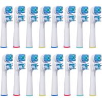 ❣♚♞ 16pcs Replacement Toothbrush Heads For Oral B Sb-417A Electric Brush Heads Soft Hair Vitality Double Cleaning Professional Care