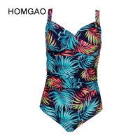 【TAKU Swimsuit】 HOMGAO เซ็กซี่ Retro One Piece ชุดว่ายน้ำผู้หญิง39; S ชุดว่ายน้ำ2022ใหม่ Tummy Control Bodysuit Femme ชุดว่ายน้ำ Beachwear L-4XL