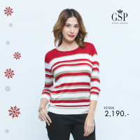 เสื้อผู้หญิง GSP KNIT BLOUSE เสื้อเบลาส์ผ้าถัก แขนยาว (PZTEDE)