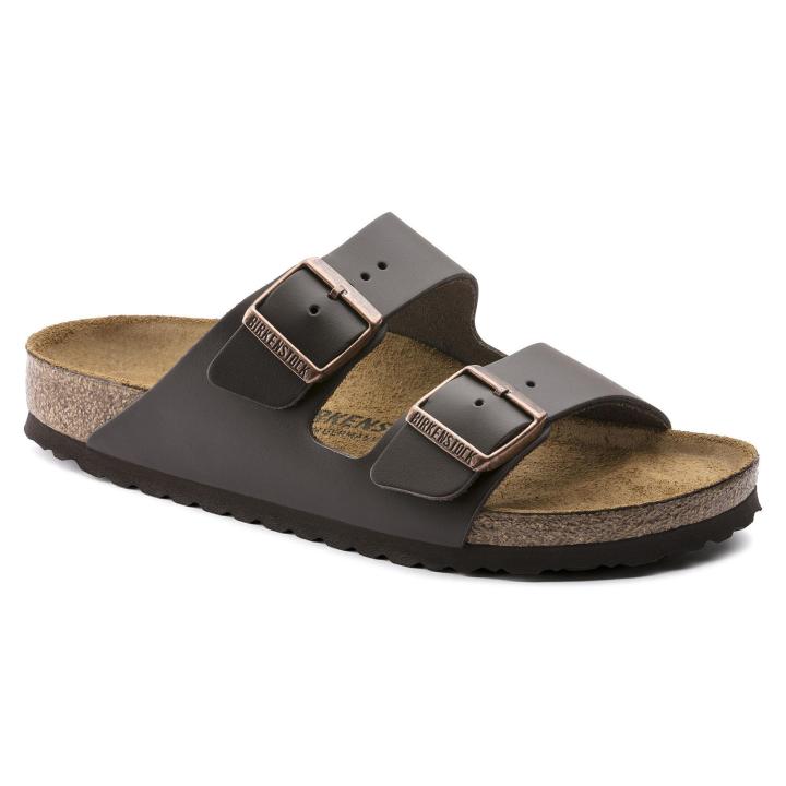 ของแท้ใหม่ Birkenstock_Men รูปแบบ Arizona Arizona Nubuck หนังสีน้ำตาลเข้มคลังสินค้าพร้อม