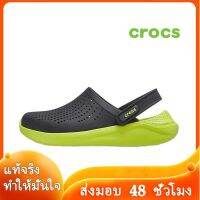 〖2022คุณภาพสูงและราคาถูก〗CROCS LITERIDE CLOG รองงเท้าแตะ รองเท้าแฟชั่นญ รองเท้าแตะ รองเท้าแตะชาย รองเท้าแตะหญิง รองเท้าผู้หญิง รองเท้าผู้ชาย รองเท้าใส่ในบ้าน T025-04 แบบเดียวกับในห้าง