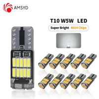 10ชิ้น T10 W5W 501 194ไม่มีข้อผิดพลาด10ชิ้นแคนบัสภายใน Led T10หลอดไฟสีขาวบริสุทธิ์พร้อมชิพ LEDs T10