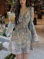 【HOT】✓☜ French Even Floral Office Beach Piece Korean 2023