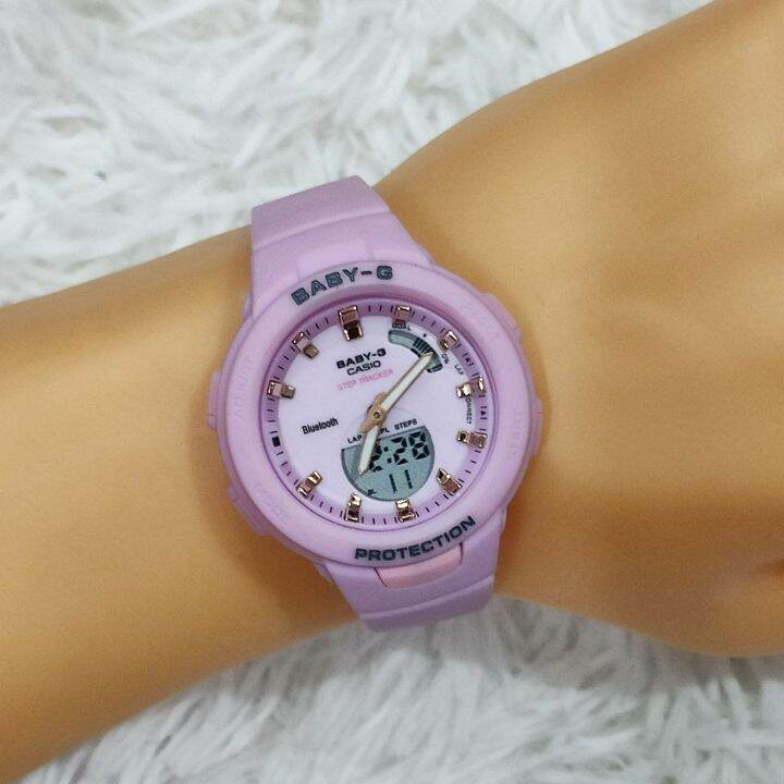 Women's BabyG BSAB100 Dual Time Actual Pic. U.S Grade Japan Quartz