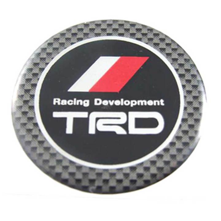 สติ๊กเกอร์เรซินโลโก้-trd-racing-develpment-ขนาด-45mm-และ50mm-1-ชุดมี-4-ชิ้น-สติ๊กเกอร์ติดดุมล้อ-เรซิ่น