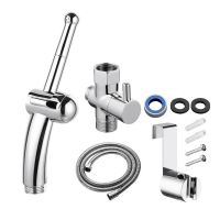 ❐☼☢ Silver Bidet Attachment For Toilet Built-In Filter Handheld Bidet Sprayer For Toilet For Personal Fart Wash Buttock Nozzle