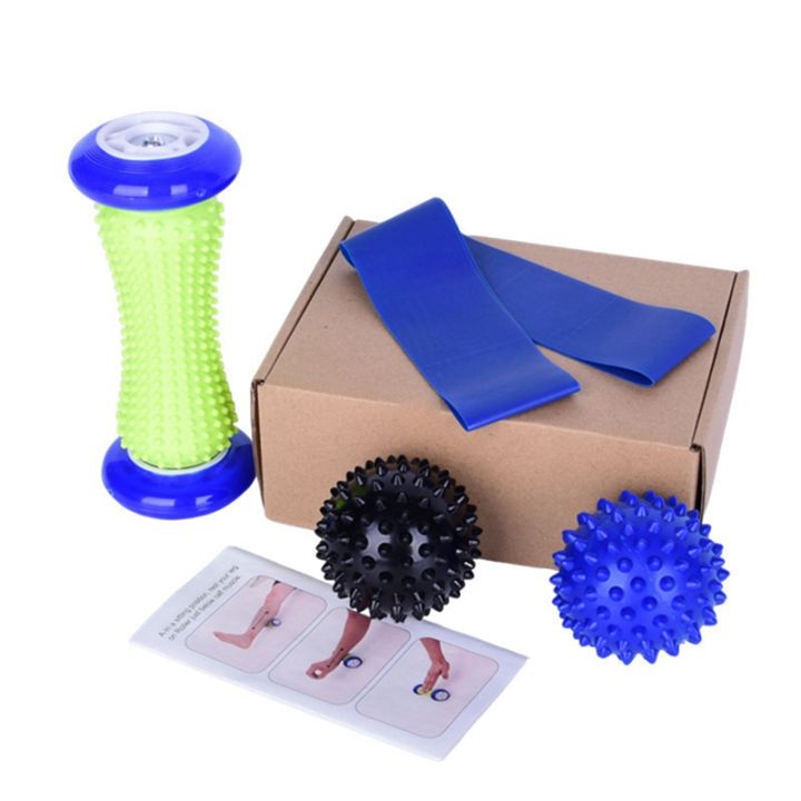 yoga-massage-stick-with-thorns-workout-massage-ball-elastic-band-ankle-roller-equipment