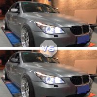 ฝาผ้าคลุมกระจกมองหลังคาร์บอนไฟเบอร์/สีดำสำหรับ BMW 5ชุด E60 E61 E63 E64 2004-2008 520I 525I 528I 530I 528Xi