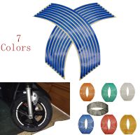 ✜ 16Pcs Universal Waterproof Motorcycle Wheel Rim Reflective Stickers Moto Auto Decal For Yamaha x max 125 250 400 300 VMAX v max