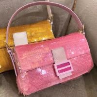 Luxury Brand Designer Shining Baguette Handbags Fashion Pink Yellow Beadings Flap Bag Blingbling Party Shoulder Bags Female Bag