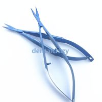 2Pcs/Set 115Mm Ophthalmic Instrument Westcott Tenotomy Scissor Straight /Bend Blunt Tips