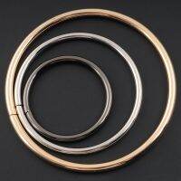 2pcs/lot 5mm thickness DIY bag handle ring gold tone metal rings 5-10cm diy sewing buckle