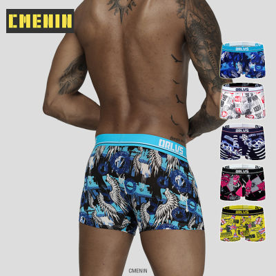 [CMENIN Official Sotre] นักมวยสำหรับผู้ชายกางเกงใน (1 ชิ้น) การ์ตูนผู้ชายเซ็กซี่ชุดชั้นในนักมวยผ้าไหมน้ำแข็งระบายอากาศบุรุษกางเกงชั้นในที่มีคุณภาพสูงแห้งเร็วกางเกงนักมวยกางเกง OR303