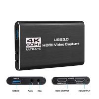 ♚✿♕ HDMI compatible To USB 3.0 4K Video Capture Card Dongle 1080P 60fps Video Recorder Grabber For OBS Capturing Game Game Live