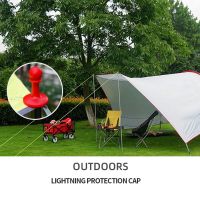 ZHUGE High Quality Accessories Protection Cover Anti-Thunder Support Bar Lightning Proof Cap Awning Rod Hat Camping Tent Poles