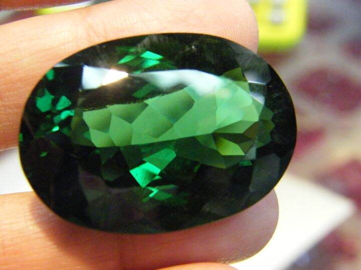 เขียว-green-tourmaline-lab-สัปปะรด-รูปไข่-น้ำหนัก-65-กะรัต-carats-1-เม็ด-synthetic-quartz-tourmaline-32x24-mm-มิลลิเมตร