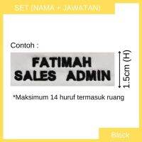 MR2 Perkhimatan Sulaman - Uniform Sulam Nama Jawatan Embroidery Service Embroidery for Name Job Title