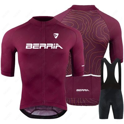 2023 Man BERRIA Cycling Jersey Sets Summer Short Sleeve Bicycle Breathable MTB Bike Clothing Maillot Ropa Ciclismo Uniform Suit