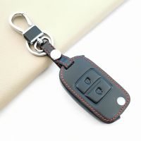 ✖✓ High Quality Leather Car Key Case Cover For Changan CS75 EADO CS35 RAETON CS15 V3 V5 V7 2Button Key ACCESSORIES