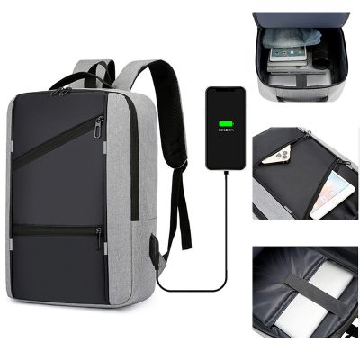 【CW】 Men 15.6 Inch Laptop USB Reflective Notebook Business School Pack Male Female