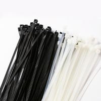 100pcs 3x60 3x80 3x100 3x120 3x150mm Assorted Self-locking Nylon Cable Ties Black Plastic Zip Tie Loop Wire Wrap Zip Ties