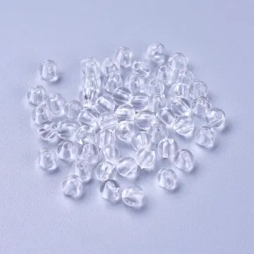Plastic Beads, Round Transparent, 4mm, 1000-pc, Light Green