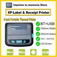 Xprinter 4นิ้วเครื่องพิมพ์ฉลากแบบพกพาใช้ได้กับโทรศัพท์มือถือและคอมพิวเตอร์2 In 1เครื่องพิมพ์บลูทูธความร้อน