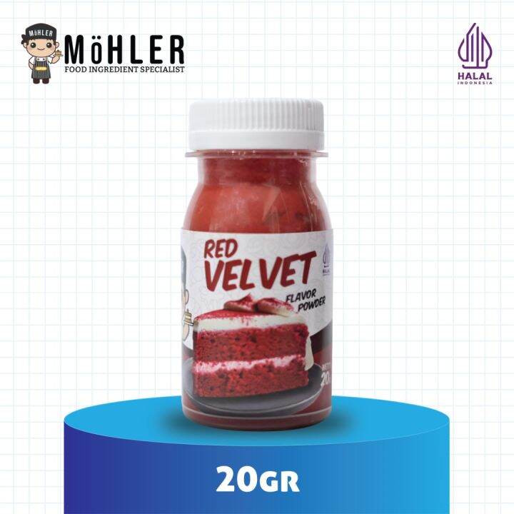 MoHLER Red Velvet Flavour Powder Original 20g & 1kg [READY STOCK] | Lazada