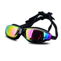 Waterproof UV Anti Fog Swimming Goggles Swim Glasses Professional Swiming Pool Diving Water Eyewear Adult Electroplating HD Lens Goggles