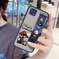 UCUC เคสโทรศัพท์เคสสำหรับ Samsung A22 5G เคสโทรศัพท์ Super เกมมาริโอ้ฝาครอบ (สายรัดข้อมือ) กันกระแทก Frosted ฝาหลังเลนส์โทรศัพท์กรณี Samsung Galaxy A22 5G ปลอก