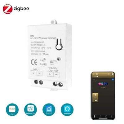 ▧☎ ZigBee 3.0 LED Light Dimmer Controller AC100-270V 0-10V 1-10VSmart Home APP for Smartthings Tuya Hub Echo Plus Alexa Control