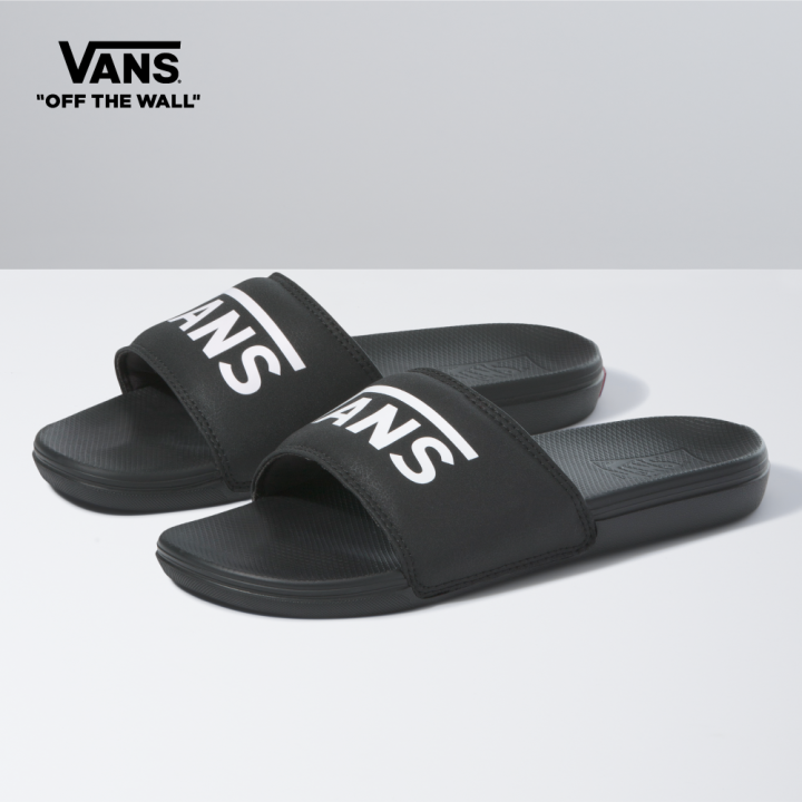 Vans La Costa Slides Flat Sandals Women (US Women size) Black ...