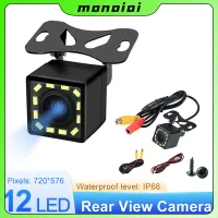 【Monqiqi】Camera Lùi CCD 4/12 Đèn Led Góc Quay 170 độ, Độ Phân Giải 720P Dùng Cho Màn Hình DVD,LCD,Android