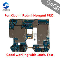 JUN FUN ROM 3GB+64GB Unlocked Main Board Mainboard Motherboard With Chips Circuits Flex Cable For Xiaomi Redmi Hongmi PRO