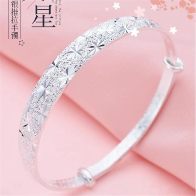Sterling silver bracelet female s999 width all over the sky star sent girlfriend mother ornament gift