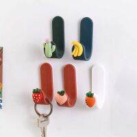 【YF】 Ins 1PCS Wall Hook Household Universal Coat Clothes Hanger Fruit Shape Decor Storage Hooks Behind Door Keys Sundries Holder