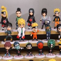 เซกเตอร์☒ETJGFHY โมเดล Figur Naruto เคสโทรศัพท์นารูโตะอูชิฮะอิตาชิ Kakashi Sasuke ชุดสมบูรณ์ของรุ่น Q ชุดกล่องของขวัญตุ๊กตาประดับ