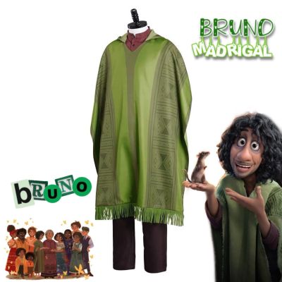 Encanto Halloween Adult Kids Bruno Cosplay Costume Princess Mirabel Isabella Dresses Boys Girls Women Men Family Matching Outfis