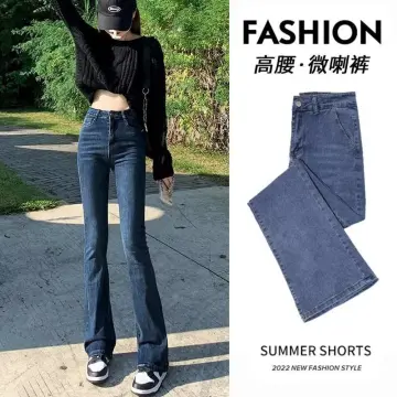 Womens Jeans Skinny Woman Pants Flared Trousers Slim Fit Flare