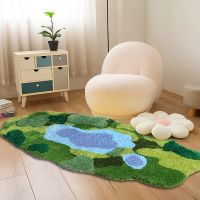 【CC】✤  Original Design Moss Area Rug for Room Bedroom Bedside Floor Anti-slip Shaggy Rugs