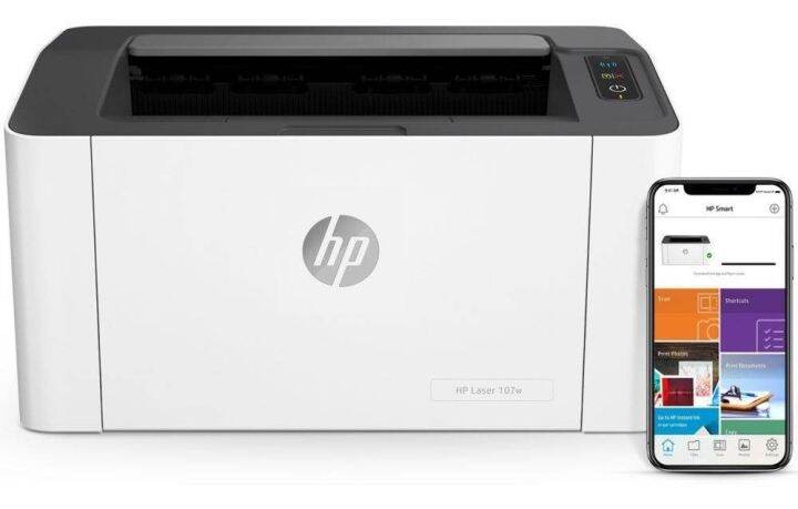 ปริ้นเตอร์-hp-laserjet-107w-ขาวดำ-มี-wifi-พิมพ์งานอย่างเดียว-มีหมึกพร้อมใช้งาน