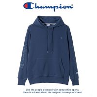 Ready Stock！ Champion เสื้อกันหนาวมีฮู้ด เสื้อสเวตเตอร์แขนยาวปักโลโก้ รุ่น เสื้อกันหนาวมีฮู้ดแฟชั่น